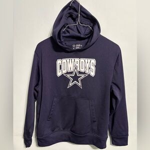Dallas Cowboys Hoodie hooded pullover sweatshirt boys size medium 12/14